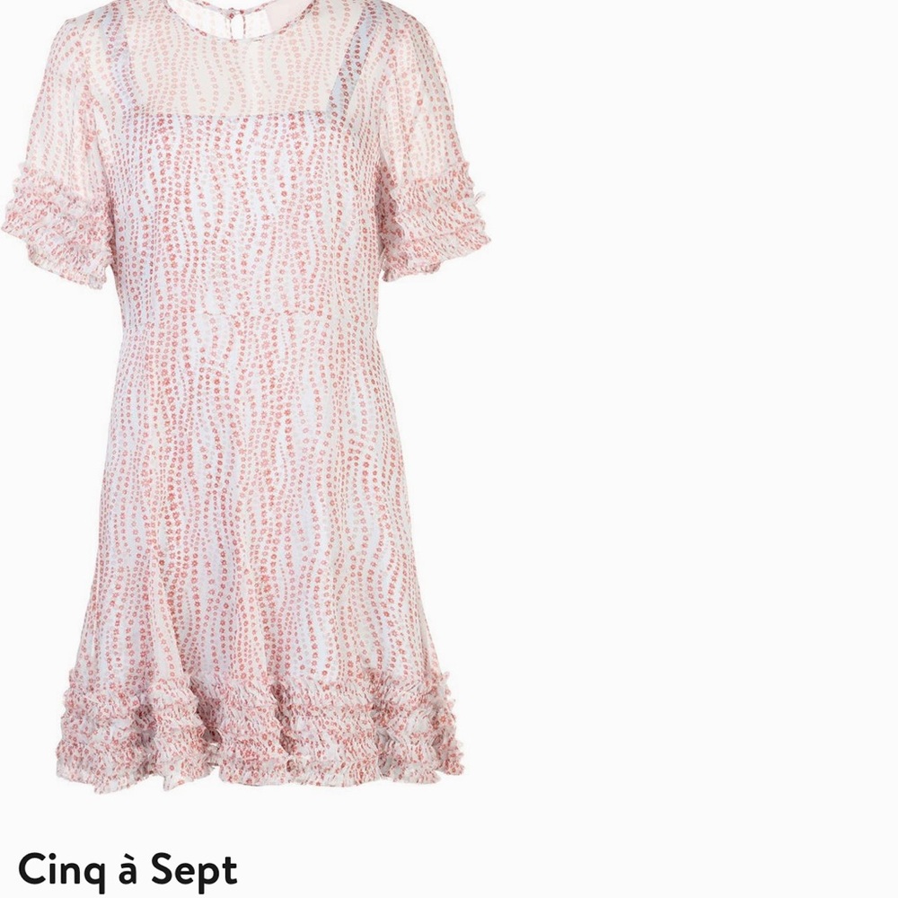 Cinq a Sept Ashton Floral Print Dress Size 4